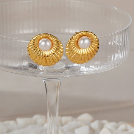 Cercei inox cu perle [1]