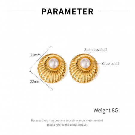 Cercei inox cu perle [12]