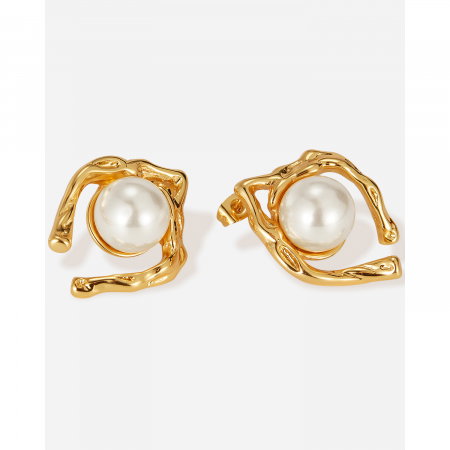 Cercei inox cu perle [7]