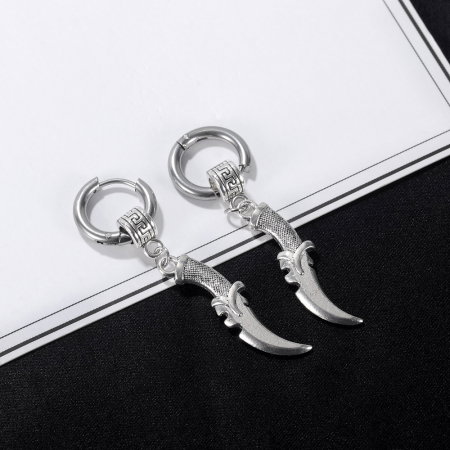 Cercei inox cu pumnal [7]