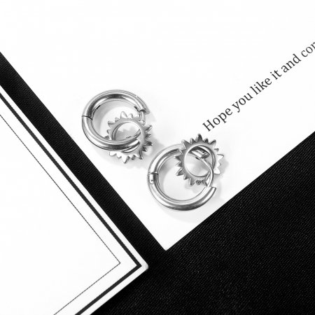 Cercei inox cu soare [7]