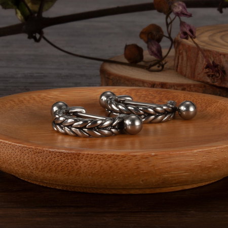 Cercei inox cu spice [1]