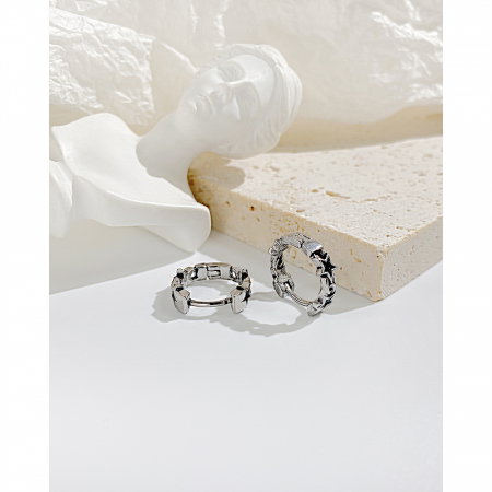 Cercei inox cu stelute [14]