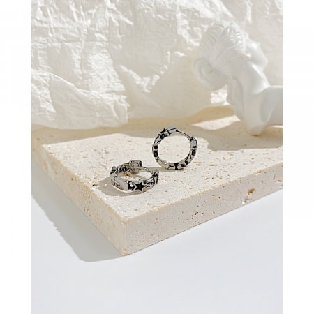 Cercei inox cu stelute [2]