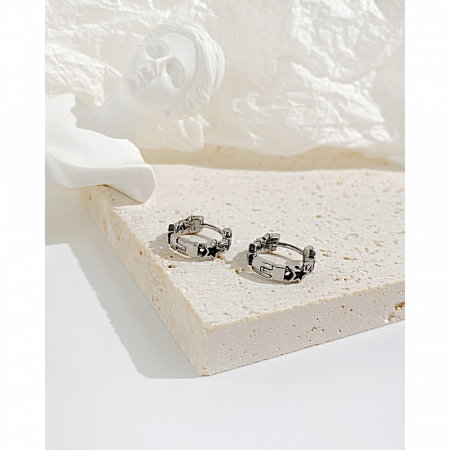 Cercei inox cu stelute [10]