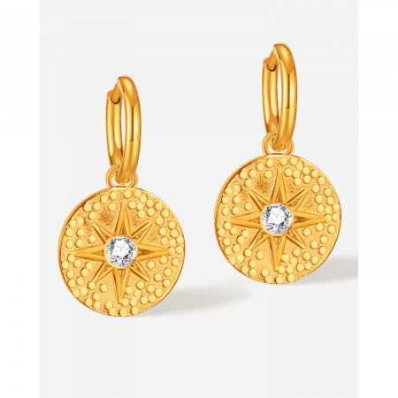 Cercei inox cu stelute si zirconii [14]