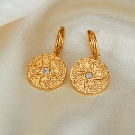 Cercei inox cu stelute si zirconii [7]