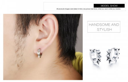 Cercei inox cu tepi [5]