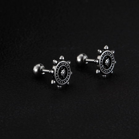 Cercei inox cu timona [6]