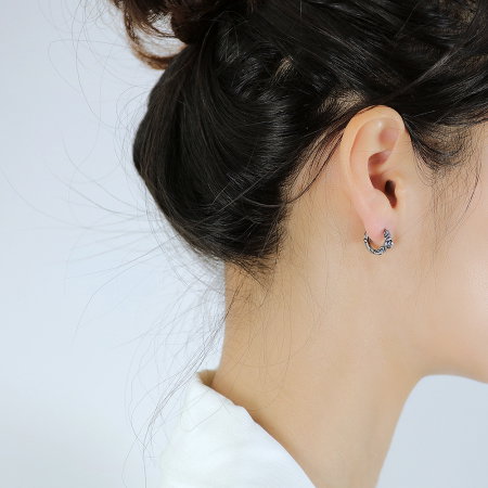 Cercei inox cu trandafiri [12]