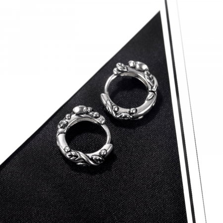 Cercei inox cu trandafiri [3]