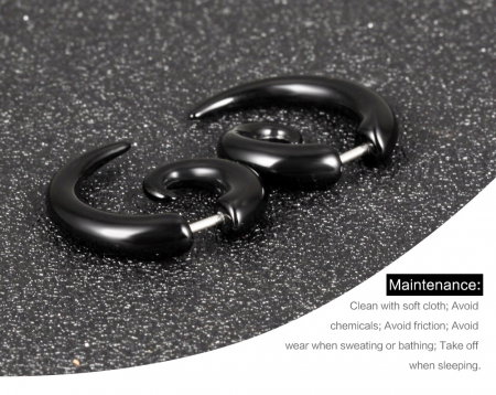 Cercei inox cu vinil [5]