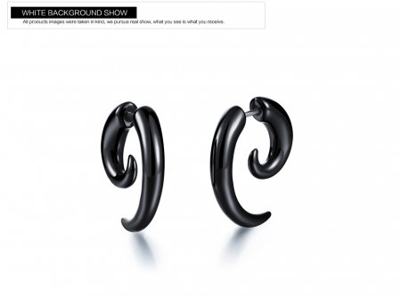 Cercei inox cu vinil [6]