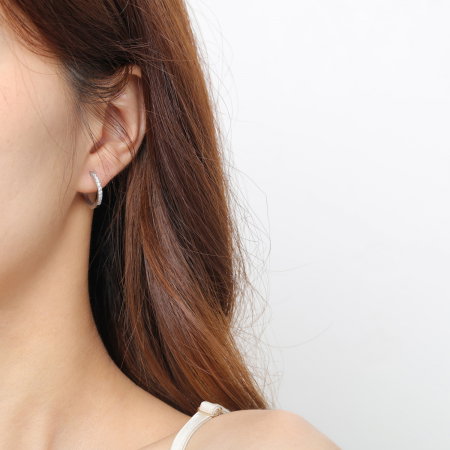 Cercei inox cu zirconii [9]