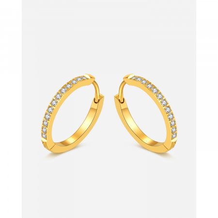 Cercei inox cu zirconii [5]