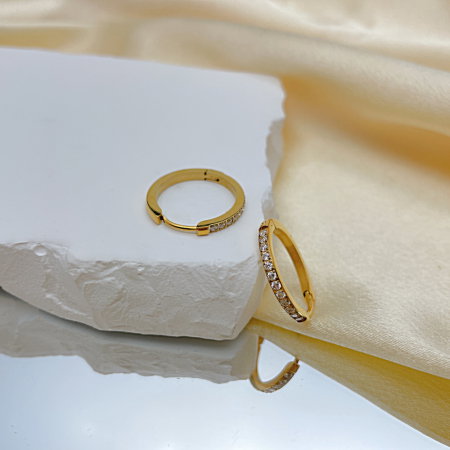 Cercei inox cu zirconii [2]