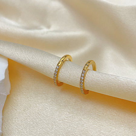 Cercei inox cu zirconii [6]