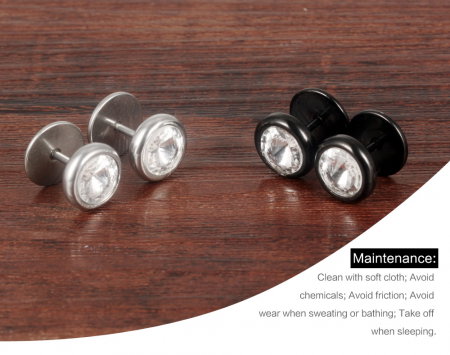 Cercei inox cu zirconiu [1]