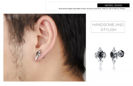 Cercei inox cu zirconiu [7]