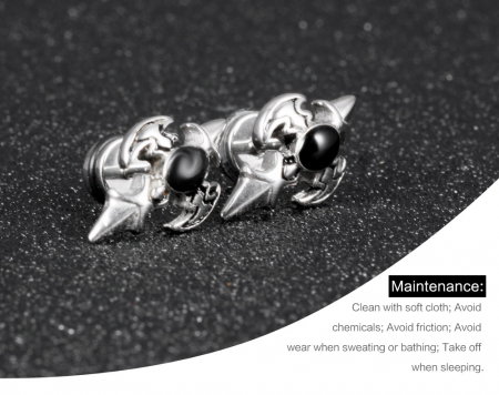 Cercei inox cu zirconiu [5]