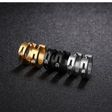 Cercei inox cu zirconiu [6]