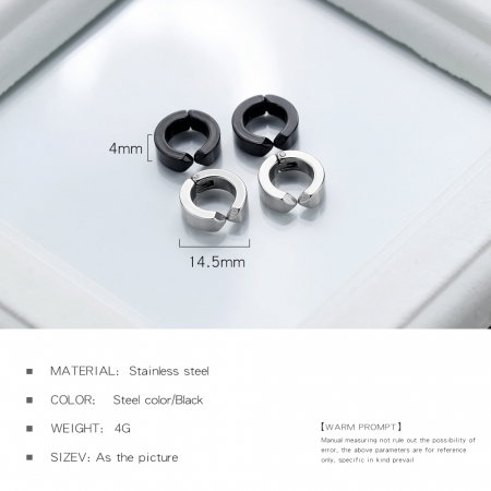 Cercei inox simpli fara ac [4]