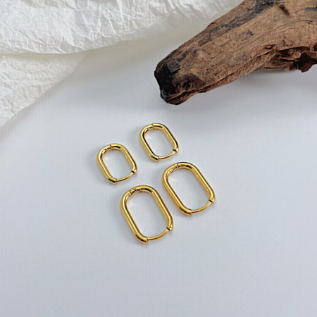 Cercei inox dreptunghiulari 18 mm [6]