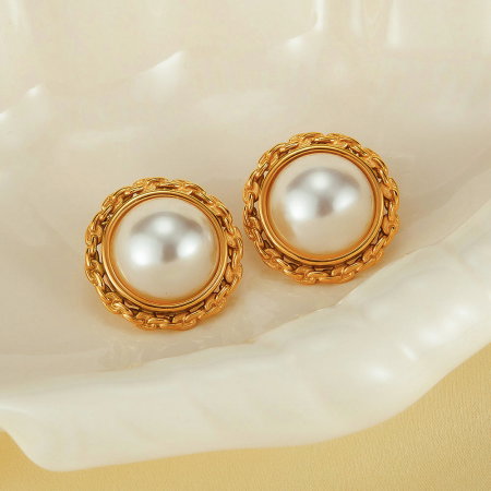 Cercei inox eleganti cu perle [13]