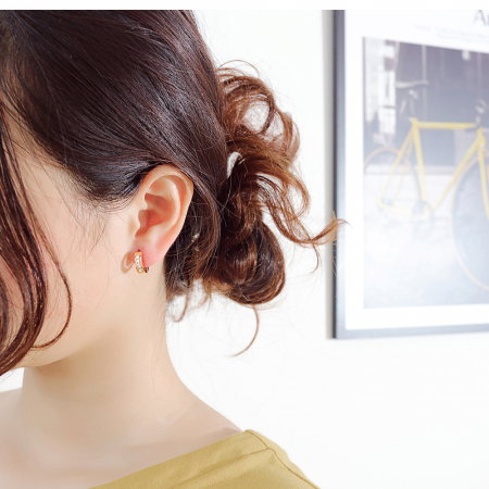 Cercei inox eleganti cu zirconii [7]