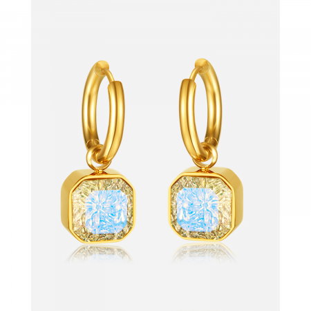 Cercei inox eleganti cu zirconii [5]