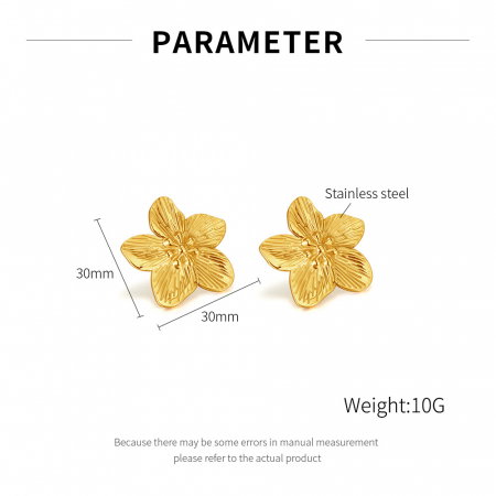 Cercei inox flori de cires [12]