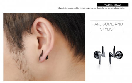 Cercei inox fulger [4]