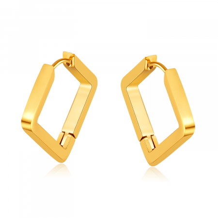 Cercei inox geometrici 