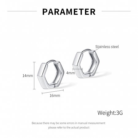 Cercei inox geometrici [12]