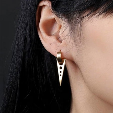 Cercei inox geometrici aurii [1]