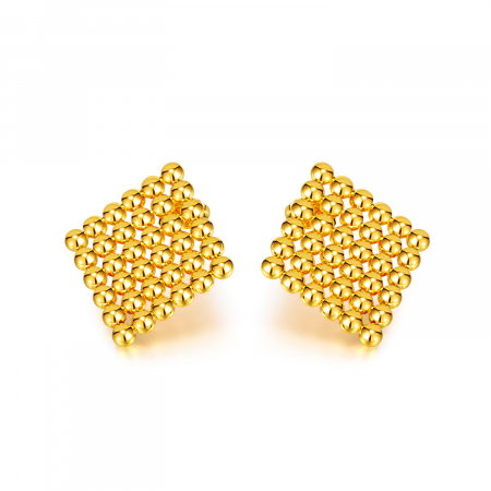 Cercei inox in forma de romb