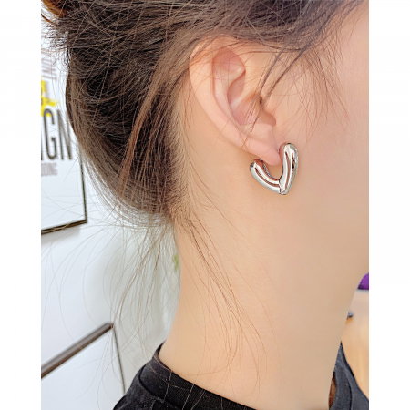 Cercei inox inimioare [2]