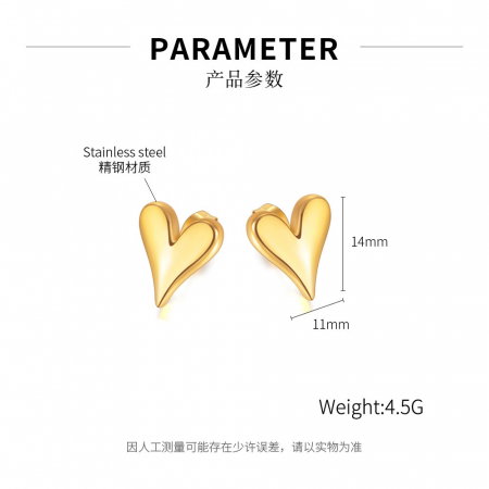 Cercei inox inimioare [3]