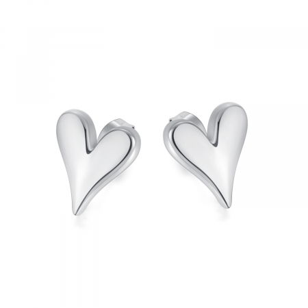 Cercei inox inimioare