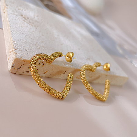 Cercei inox inimioare  [13]