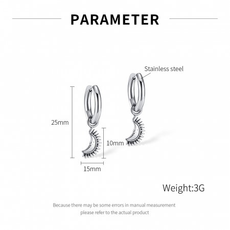 Cercei inox Luna [12]