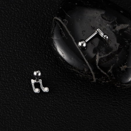 Cercei inox note muzicale [7]