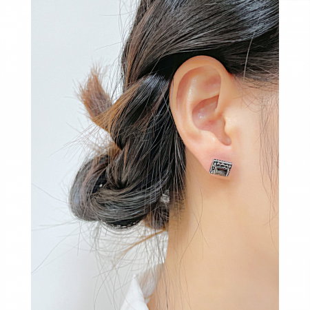 Cercei inox patrati cu zirconiu [1]