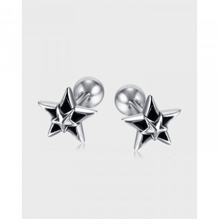 Cercei inox pentagrama [9]