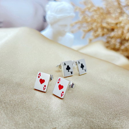 Cercei inox poker [10]