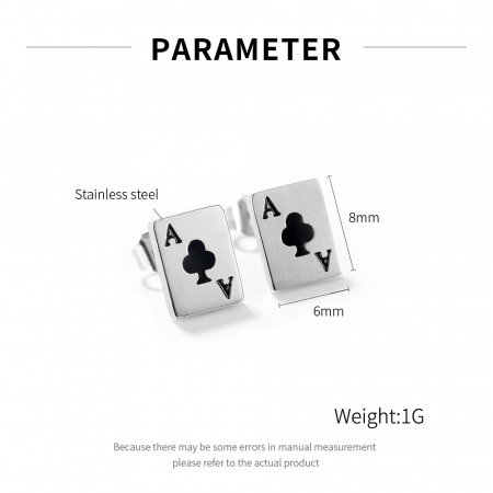 Cercei inox poker [4]