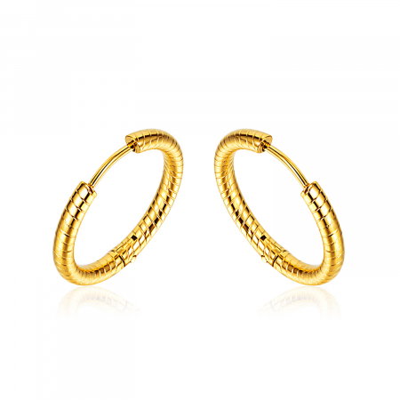 Cercei inox rotunzi 15 mm