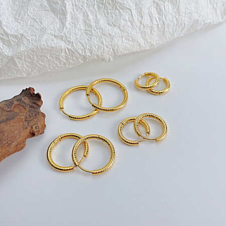 Cercei inox rotunzi 21 mm [5]