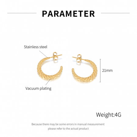 Cercei inox rotunzi [5]