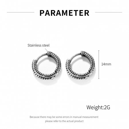 Cercei inox rotunzi [6]